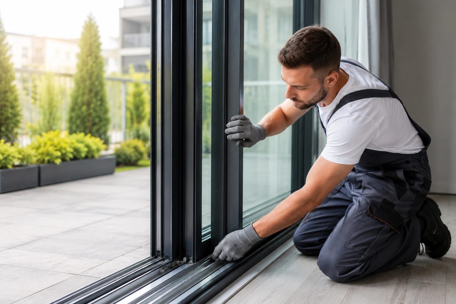 Joint porte abîmé Velux - chassis coulissant seo